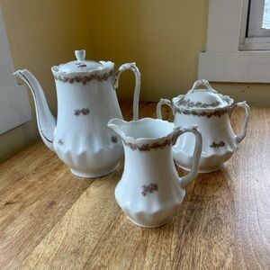 LS&S Carlsbad Austria porcelain 3 piece set